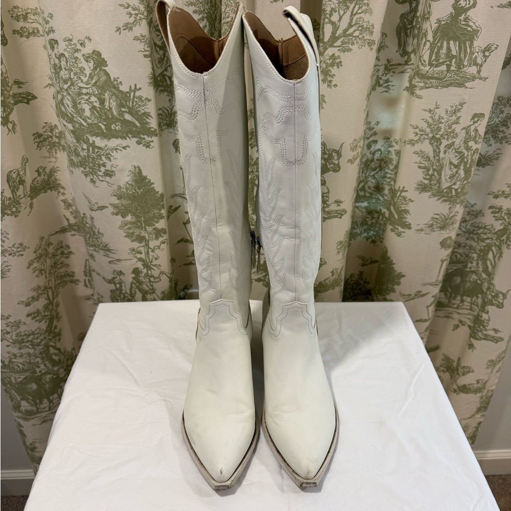 White Western-Style Women's Boots White Cowgirl Size 9